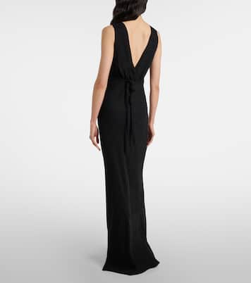 Robe aus Seiden-Jacquard mit Spitze | Chloé