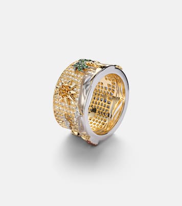 Bague 24 Heures en or 9 ct (375/1000) et pierres précieuses | Yvonne Léon