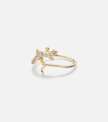 Bague Lizard en or 14 ct et diamants | Sydney Evan