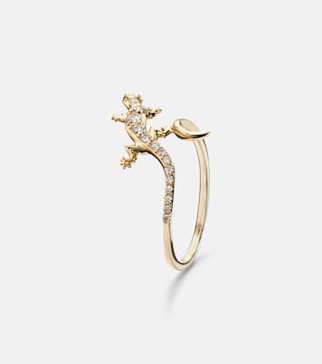 Bague Lizard en or 14 ct et diamants | Sydney Evan