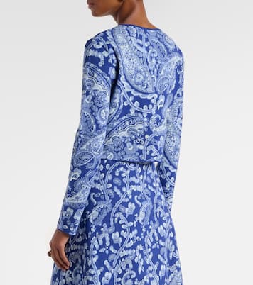 Cardigan raccourci en jacquard | Etro