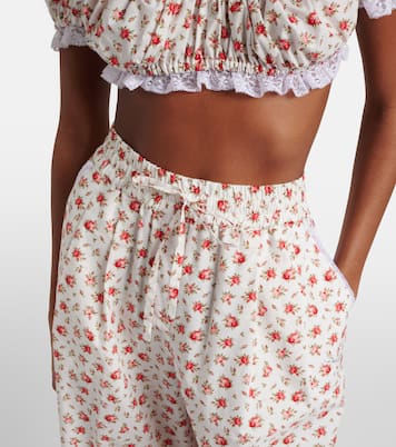 Pantalon ample en popeline de coton mélangé | Dolce&Gabbana