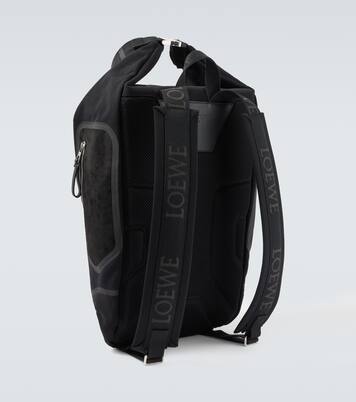 Flex canvas and suede backpack | Loewe
