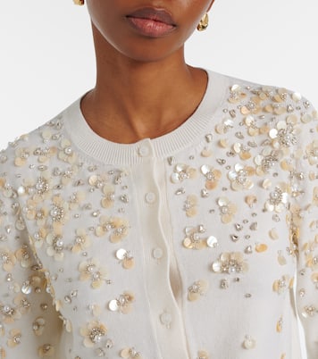 Bestickter Cardigan aus Schurwolle | Oscar de la Renta