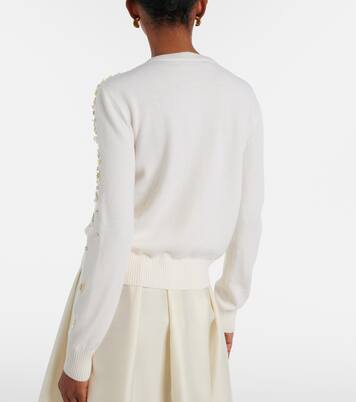 Bestickter Cardigan aus Schurwolle | Oscar de la Renta