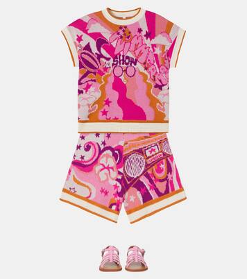 Patience cotton jacquard sweater | Zimmermann Kids