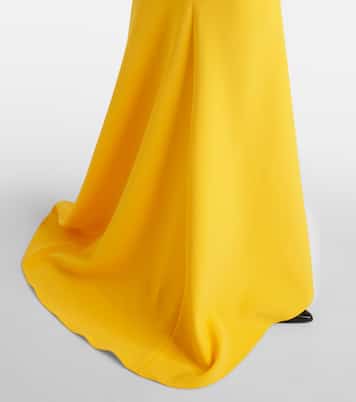 Loura off-shoulder crêpe gown | Safiyaa