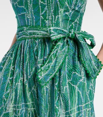 Robe longue Thelma imprimée en coton mélangé | Poupette St Barth