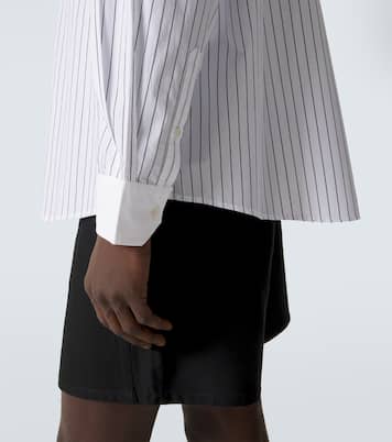 Pinstripe cotton poplin shirt | Bode