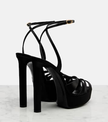 Sandali Chandelle 140 in crêpe di raso | Saint Laurent