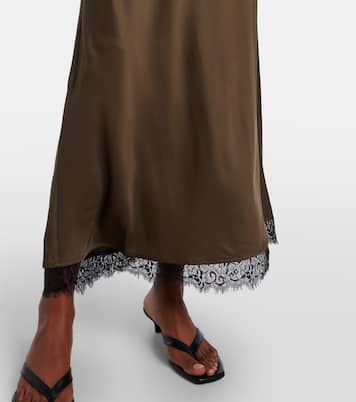Annina lace-trimmed satin midi dress | Rixo