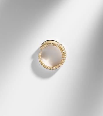 Écrevisse 9kt gold ring with diamonds | Yvonne Léon