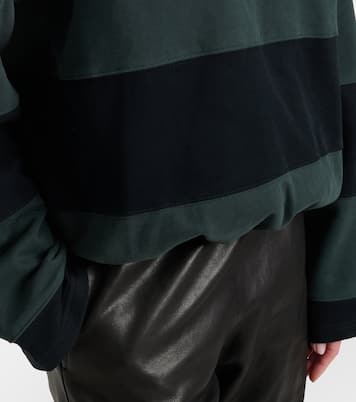 Polo oversized de jersey algodón a rayas | Acne Studios