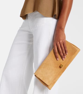 Audrey suede clutch | Khaite