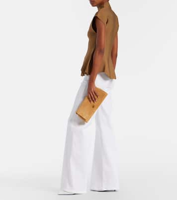 Audrey suede clutch | Khaite