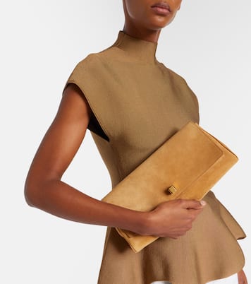 Audrey suede clutch | Khaite