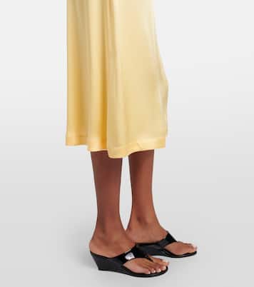 Tie-neck satin shirt dress | Prada