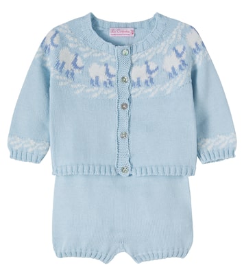 Baby Cordero cardigan and shorts set | La Coqueta