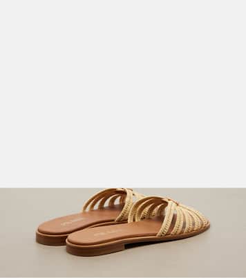 Crochet raffia-effect slides | Prada