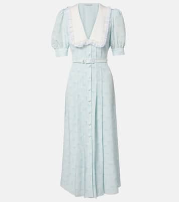 Floral silk midi dress | Alessandra Rich