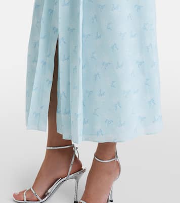 Floral silk midi dress | Alessandra Rich