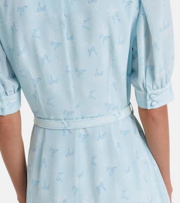 Floral silk midi dress | Alessandra Rich