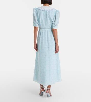 Floral silk midi dress | Alessandra Rich