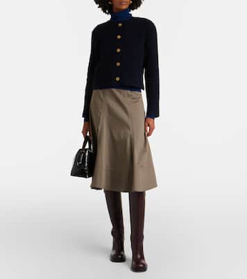Cárdigan cropped Harris en mezcla de lana | Altuzarra