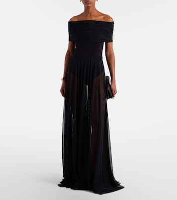 Maxikleid aus Mesh | Norma Kamali