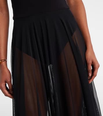 Maxikleid aus Mesh | Norma Kamali