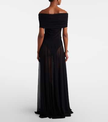 Maxikleid aus Mesh | Norma Kamali