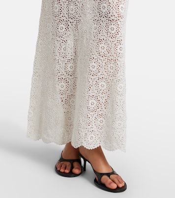 Eddie crochet halterneck cotton maxi dress | Nili Lotan