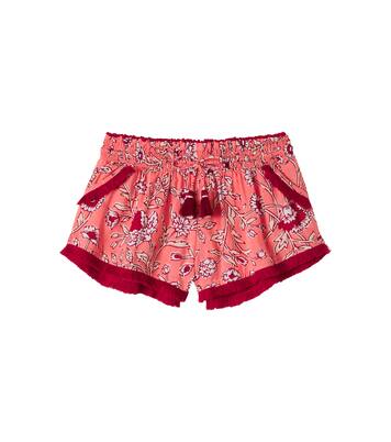 Lulu floral fringed shorts | Poupette St Barth Kids