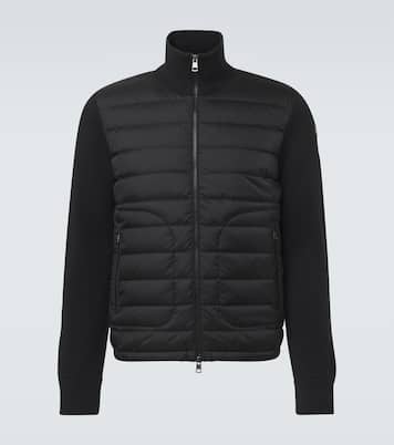 Cardigan Tricot à empiècements en duvet | Moncler