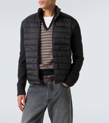 Cardigan Tricot à empiècements en duvet | Moncler