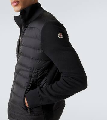 Cardigan Tricot à empiècements en duvet | Moncler