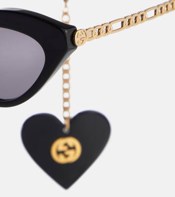 Occhiali da sole con ciondoli GG | Gucci