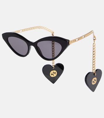 Occhiali da sole con ciondoli GG | Gucci