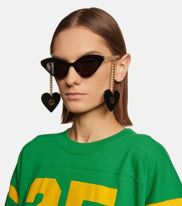 Occhiali da sole con ciondoli GG | Gucci