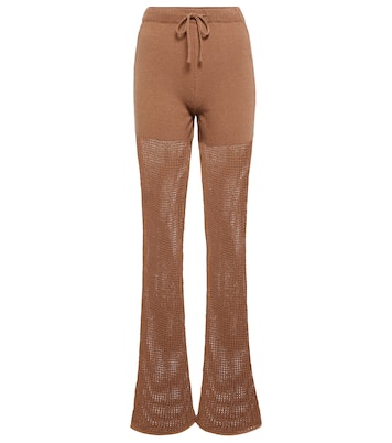 Pantalon évasé Kaela en crochet | Nanushka