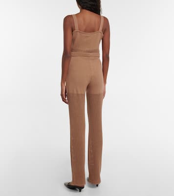 Pantalon évasé Kaela en crochet | Nanushka