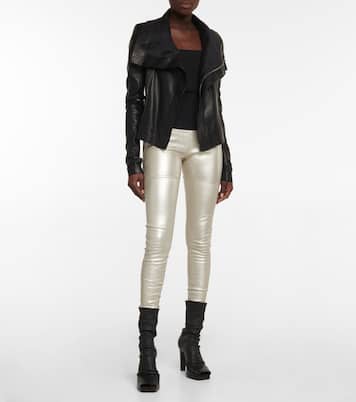 Leggings aus Leder und Baumwolle | Rick Owens
