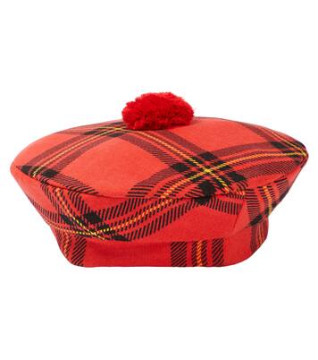 Checked cotton beret | Mini Rodini