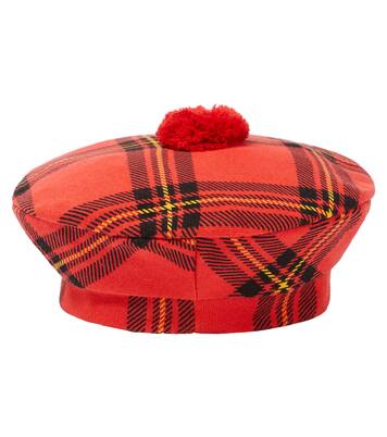 Checked cotton beret | Mini Rodini