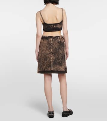 Bralette aus Denim | Miu Miu