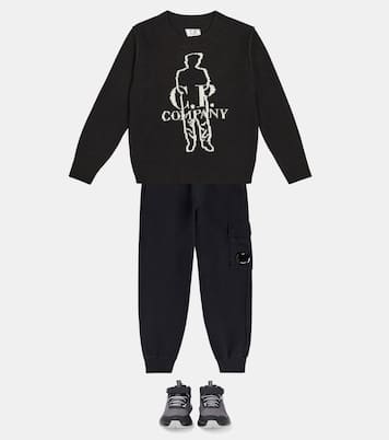 Basic cotton fleece sweatpants | C.P. Company Kids