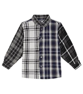 Remon checked cotton-blend flannel shirt | Molo