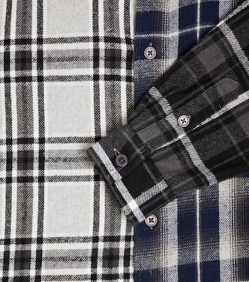 Remon checked cotton-blend flannel shirt | Molo