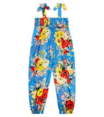 Alight shirred cotton jumpsuit | Zimmermann Kids