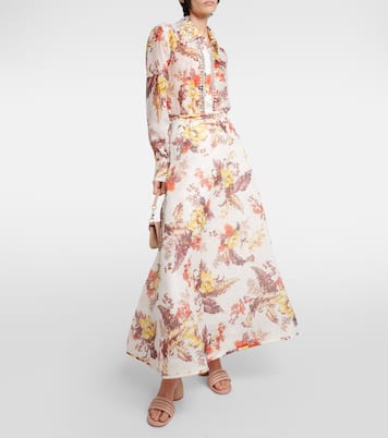 Maxirock Matchmaker aus Leinen und Seide | Zimmermann